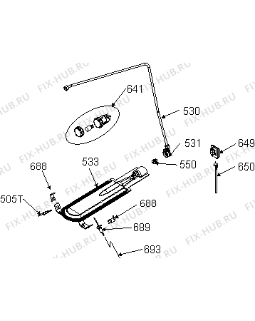 Схема №7 G511AW (466003, 152D.13) с изображением Форсунка (инжектор) для электропечи Gorenje 236704