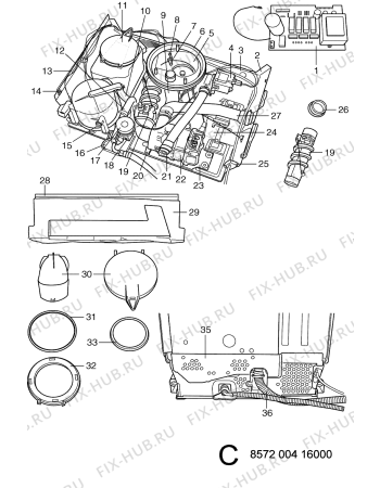 Схема №4 GS 3040 WH с изображением Провод для посудомойки Whirlpool 481211518025