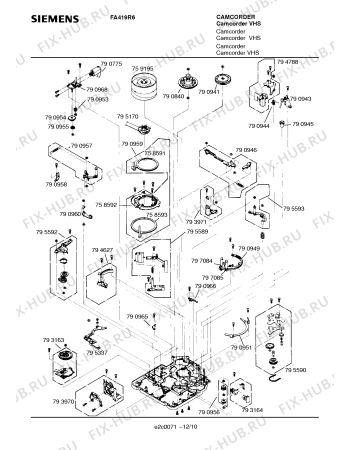 Схема №11 FA419R6 с изображением Микропереключатель Siemens 00795617