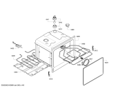Схема №4 B16E74S1 с изображением Кронштейн для плиты (духовки) Bosch 00656843