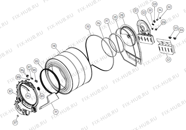 Схема №4 T741C AU   -Titanium (900002605, TD40AU) с изображением Обшивка для стиральной машины Gorenje 348791