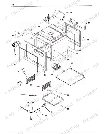 Взрыв-схема плиты (духовки) Electrolux CF862 - Схема узла H10 Main Oven Cavity (large)