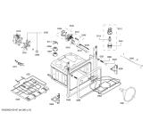 Схема №4 HBA64A160F с изображением Передняя часть корпуса для плиты (духовки) Bosch 00704697