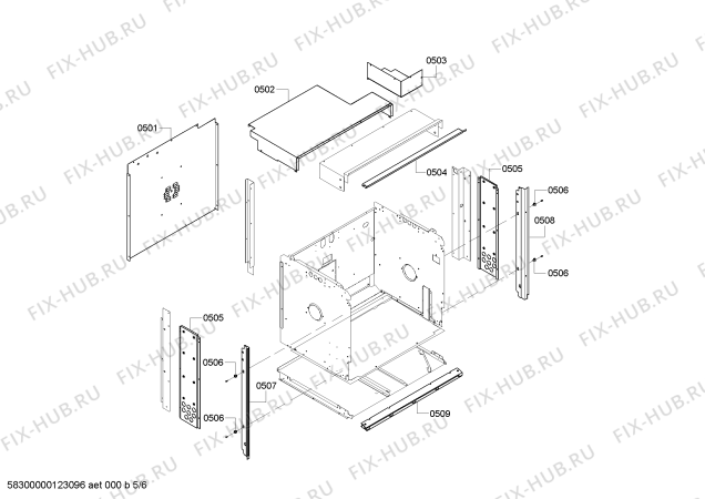 Схема №6 DM301ES с изображением Шарнир для духового шкафа Bosch 00643004