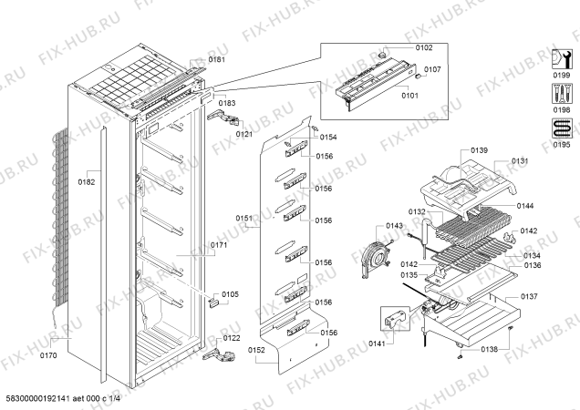 Схема №3 GI7413C30Y с изображением Емкость для холодильной камеры Bosch 11013697