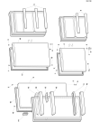 Схема №4 RG1145TI (F013399) с изображением Дверца для холодильной камеры Indesit C00051250