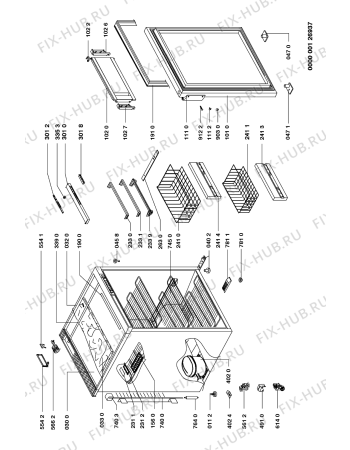 Схема №1 CVT 4130/1 с изображением Сосуд для холодильной камеры Whirlpool 481244229216