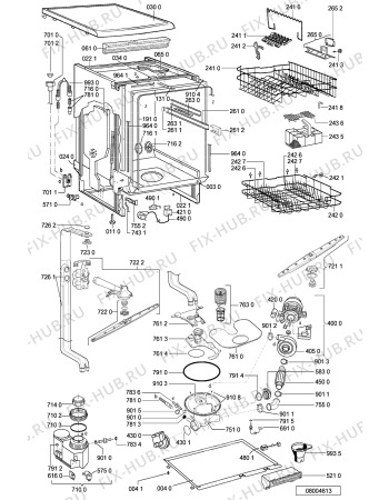 Схема №2 ADP 6735 AL с изображением Панель для посудомоечной машины Whirlpool 481245372936