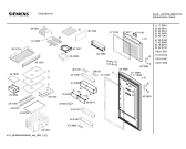 Схема №3 KS30U641 с изображением Дверь для холодильной камеры Siemens 00241808