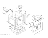 Схема №3 E95P62N3MK с изображением Кронштейн для духового шкафа Bosch 00630763