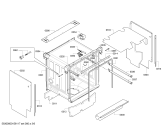 Схема №6 SMI86M35DE с изображением Передняя панель для посудомойки Bosch 00568420