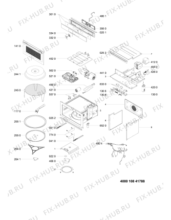 Схема №1 AMW 506/IX с изображением Другое для микроволновой печи Whirlpool 481010847003