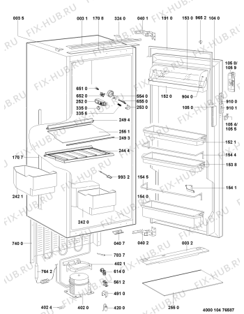 Схема №1 KVIE 3181/A+ с изображением Обрамление полки для холодильника Whirlpool 481051044422