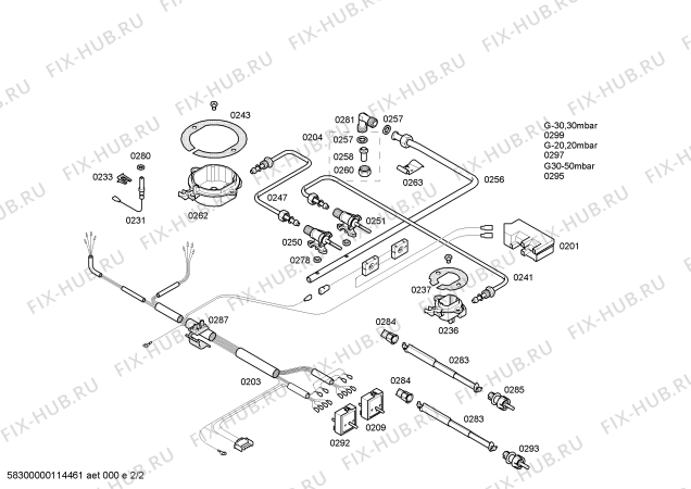 Схема №2 3EP386B с изображением Энергорегулятор для плиты (духовки) Bosch 00174707