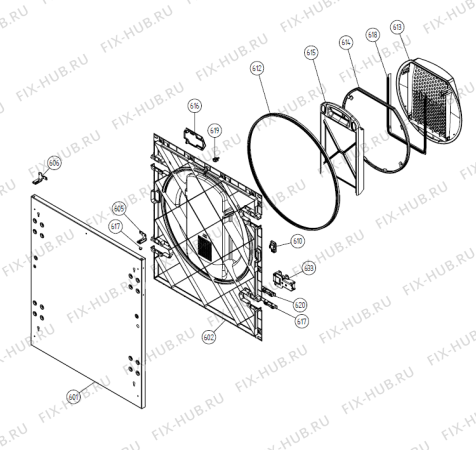 Взрыв-схема стиральной машины Asko T793CFi DK   -Titanium FI (335125, TD60.3) - Схема узла 06