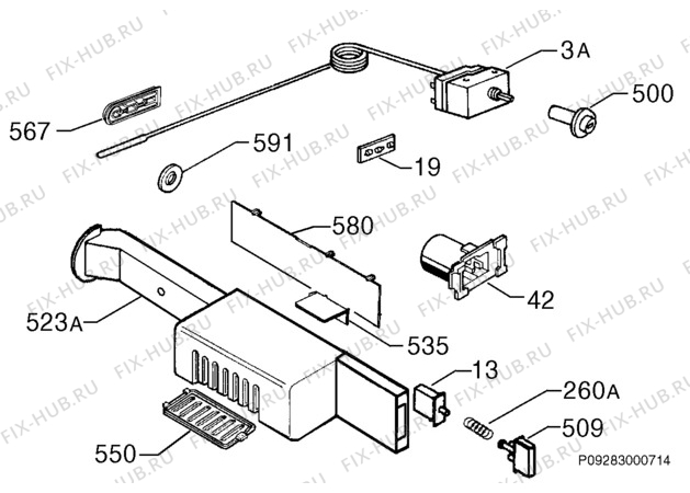 Взрыв-схема холодильника Zanussi ZD24/7LR-00 - Схема узла Diffusor