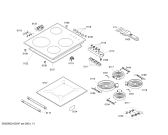 Схема №1 T1213B0 с изображением Переключатель для плиты (духовки) Bosch 00425288