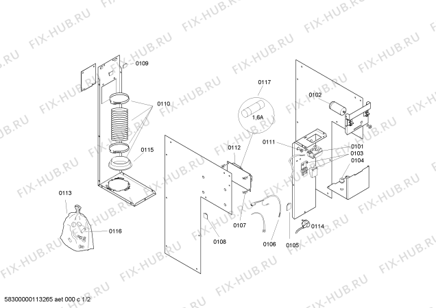 Схема №2 VL051707 с изображением Переключатель для вентиляции Bosch 00188786