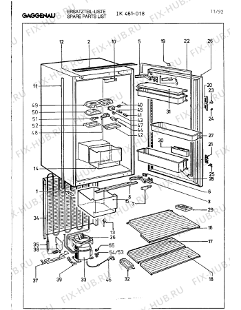 Схема №9 IK461018 с изображением Стеклянная полка для холодильника Bosch 00294640