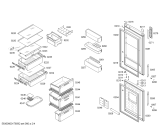 Схема №4 3KRB7815 с изображением Дверь морозильной камеры для холодильника Bosch 00687690