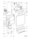 Схема №2 ADP 4736 IX с изображением Панель для посудомоечной машины Whirlpool 481245373356