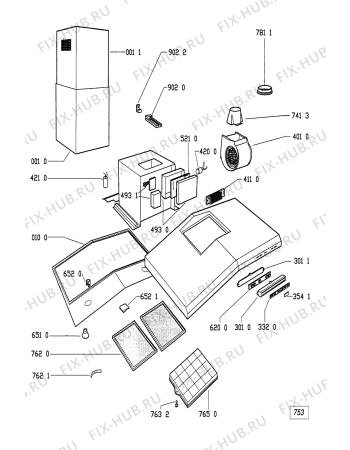 Схема №1 DKL 3790 SW с изображением Трансформатор для вентиляции Whirlpool 481914578149