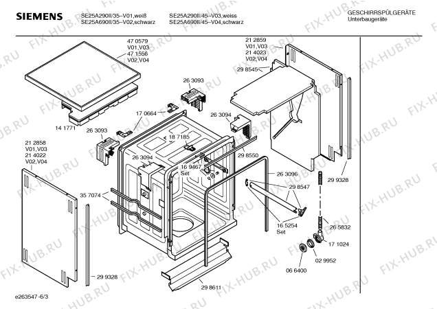 Схема №4 SE25A690II с изображением Кнопка для посудомоечной машины Siemens 00422168