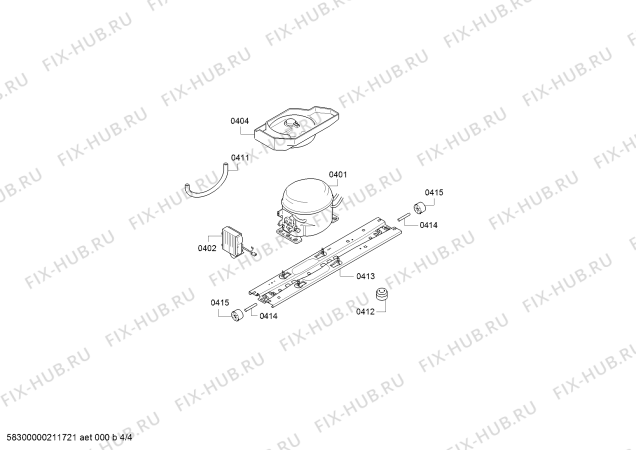 Взрыв-схема холодильника Siemens KG39FPB45, Siemens - Схема узла 04