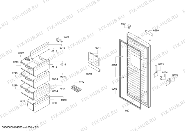 Схема №1 GS24VEW30 с изображением Планка ручки для холодильной камеры Siemens 00741983