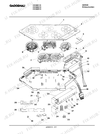 Схема №3 CK396115 с изображением Пружина для плиты (духовки) Bosch 00324220