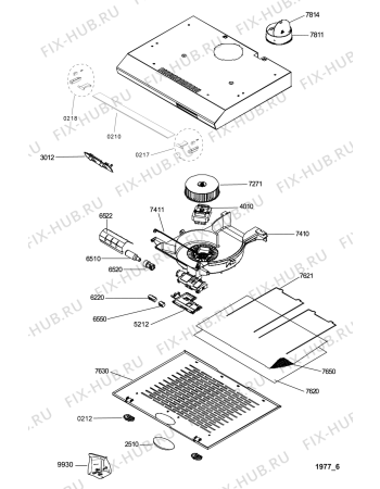 Схема №1 208195546630 6441521 с изображением Фильтр для вытяжки Whirlpool 481248048215