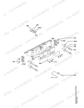 Взрыв-схема плиты (духовки) Aeg CE61005-1-M - Схема узла Functional parts 267