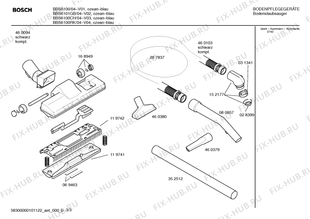 Схема №2 BBS6100RK ACTIVA 61 с изображением Кнопка для мини-пылесоса Bosch 00265865