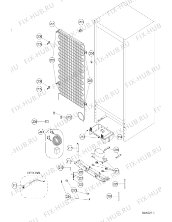 Схема №3 WTE2510 W с изображением Винт (болт) для холодильника Whirlpool 482000094639