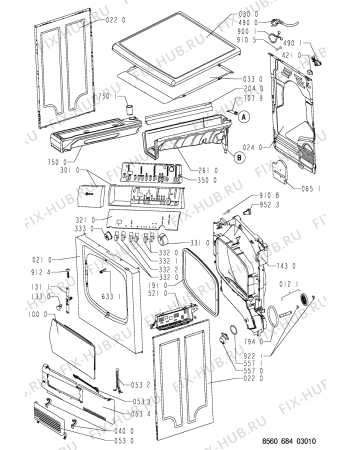 Схема №2 TRKK 6841 с изображением Обшивка для сушильной машины Whirlpool 481245211881
