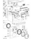 Схема №2 AWO/D 6447 с изображением Модуль (плата) для стиралки Whirlpool 481221470079