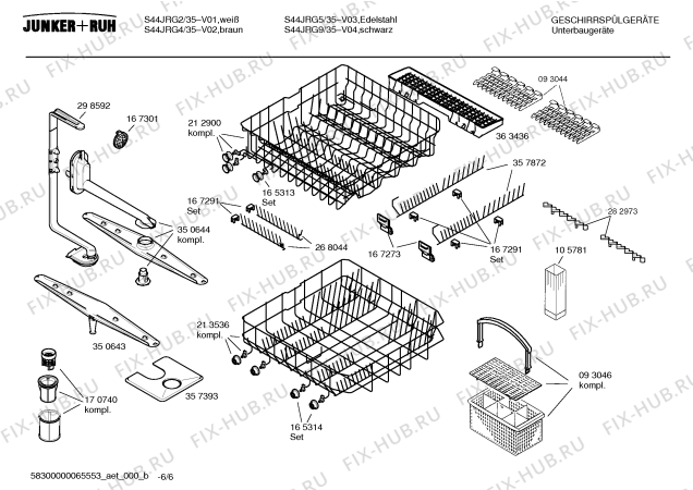 Взрыв-схема посудомоечной машины Junker&Ruh S44JRG5 - Схема узла 06