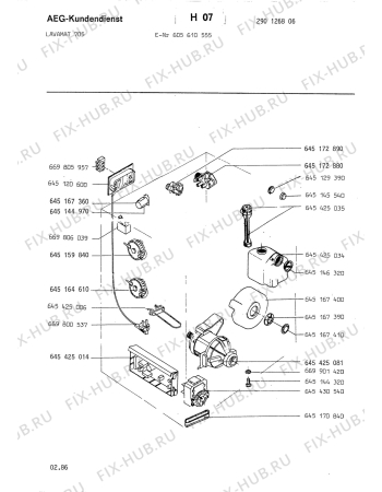Взрыв-схема стиральной машины Aeg LAV705 - Схема узла Electrical equipment 268
