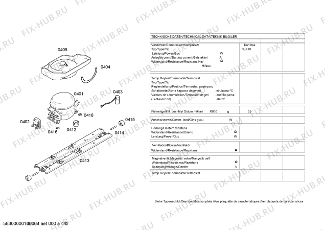 Схема №2 KDN40A20 с изображением Вставная полка для холодильной камеры Bosch 00676855