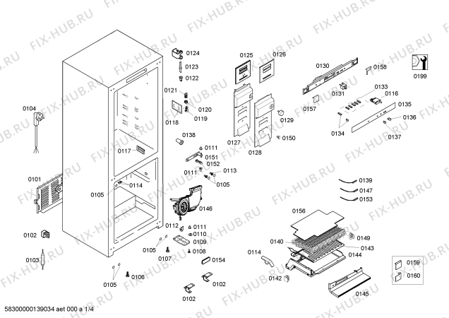 Схема №3 KGN57X00NE с изображением Изоляция для холодильника Bosch 00648022