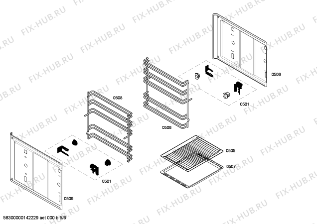 Схема №6 3CGX466B с изображением Цоколь для духового шкафа Bosch 00604711