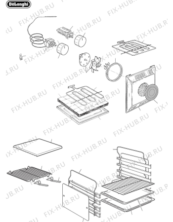 Схема №7 DE926GWF с изображением Выключатель для плиты (духовки) DELONGHI 1131237