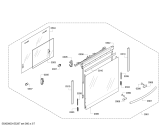 Схема №5 B45C42N0GB с изображением Модуль управления, запрограммированный для плиты (духовки) Bosch 00657713