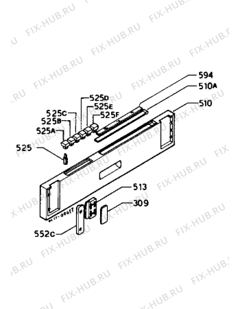 Взрыв-схема посудомоечной машины Electrolux BW600 - Схема узла Command panel 037