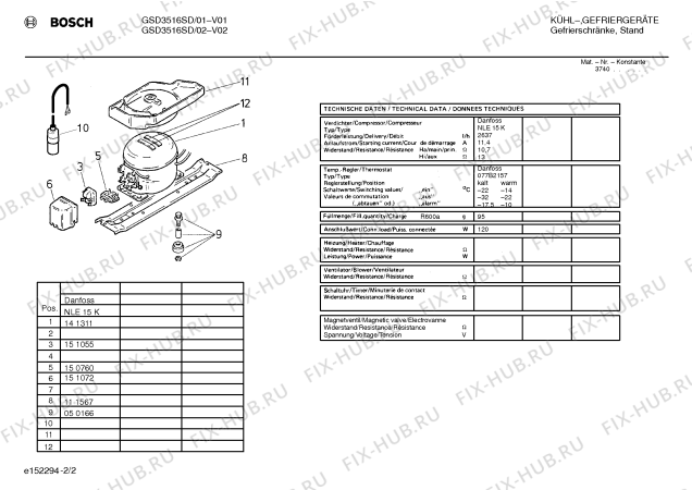 Схема №1 GSL8100 с изображением Клапан для холодильной камеры Bosch 00270257