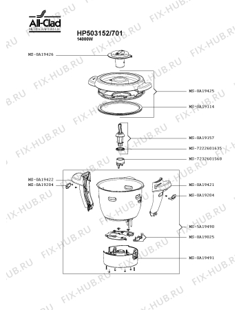 Схема №4 HP503152/701 с изображением Другое для кухонного комбайна Seb MS-0A19484