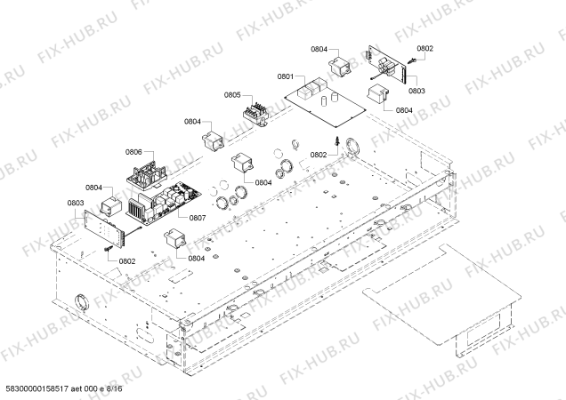 Схема №11 PRD48JDSGC с изображением Крепежный набор для плиты (духовки) Bosch 00658163