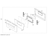 Схема №5 PRG304US с изображением Панель управления для духового шкафа Bosch 00143240