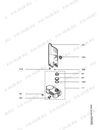 Взрыв-схема посудомоечной машины Privileg 10320I-D,10278 - Схема узла Water softener 066