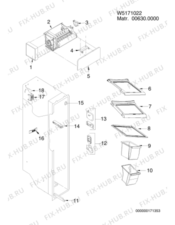 Схема №10 MSZ900NDFUK (F076246) с изображением Пружина для холодильника Indesit C00280694